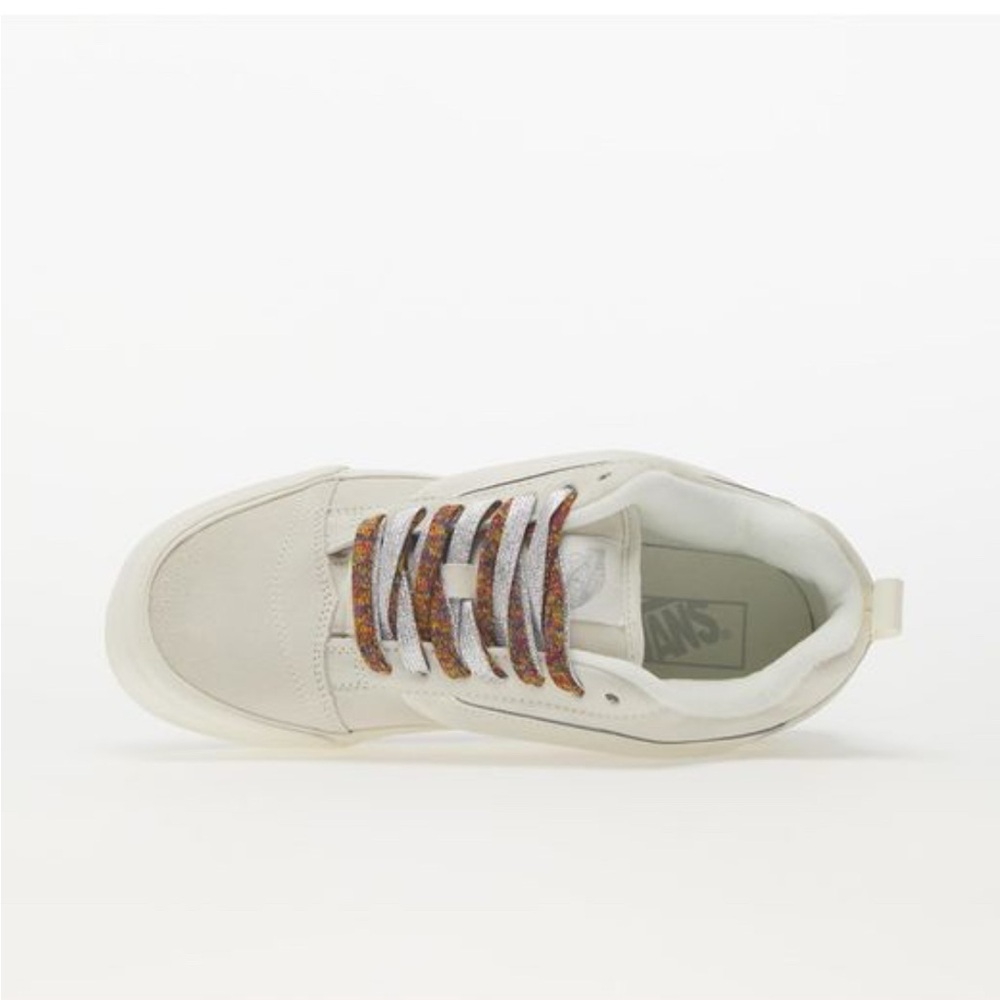 Vans Knu Stack Laces Multi White Sneakers Low-Top Platform Shoes size 9.5